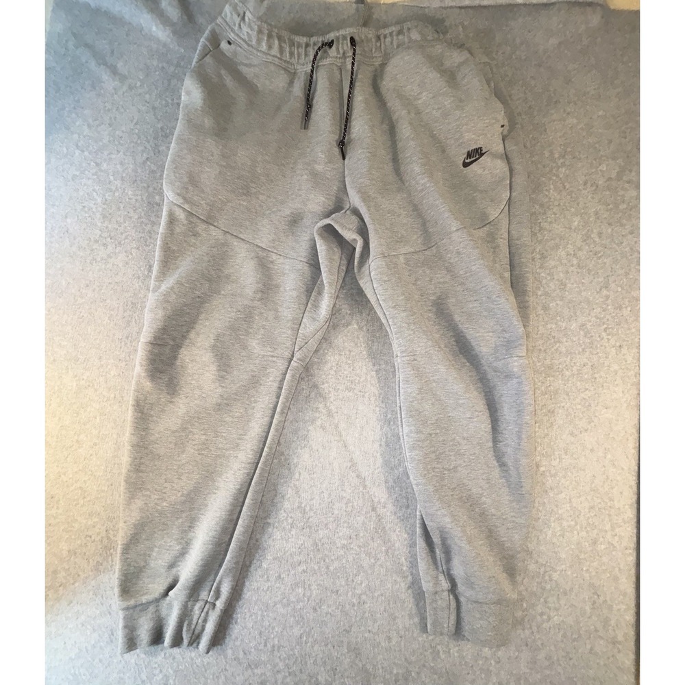 Nike Tech Fleece Joggers Men XXL Tall Gray CU4495-063 2XL-T Sweatpants